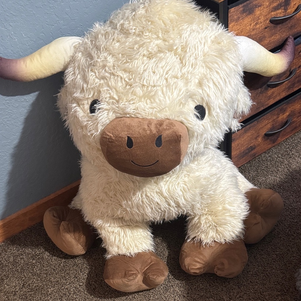 Plush Cream and Brown Stuffed Animal